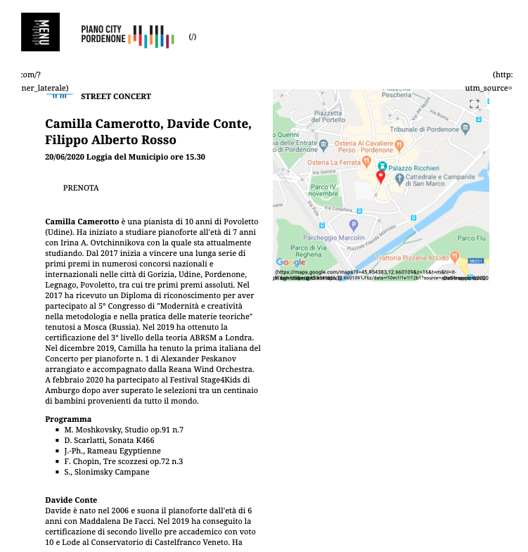 Pordenone Piano City - Magister Musicae